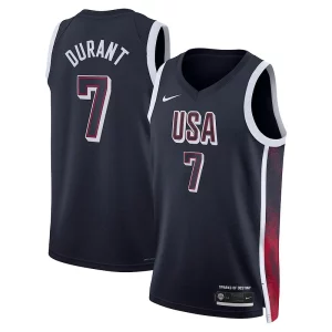 Versátil Kevin Durant USA #7 Nike 2024 Swingman Player Jersey Navy