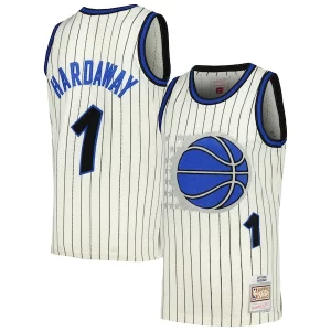 Versátil Penny Hardaway Orlando Magic Chainstitch Swingman Jersey Cream