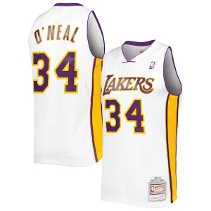 Versátil Shaquille O'Neal Los Angeles Lakers 2001/02 Hardwood Classics Swingman Jersey White